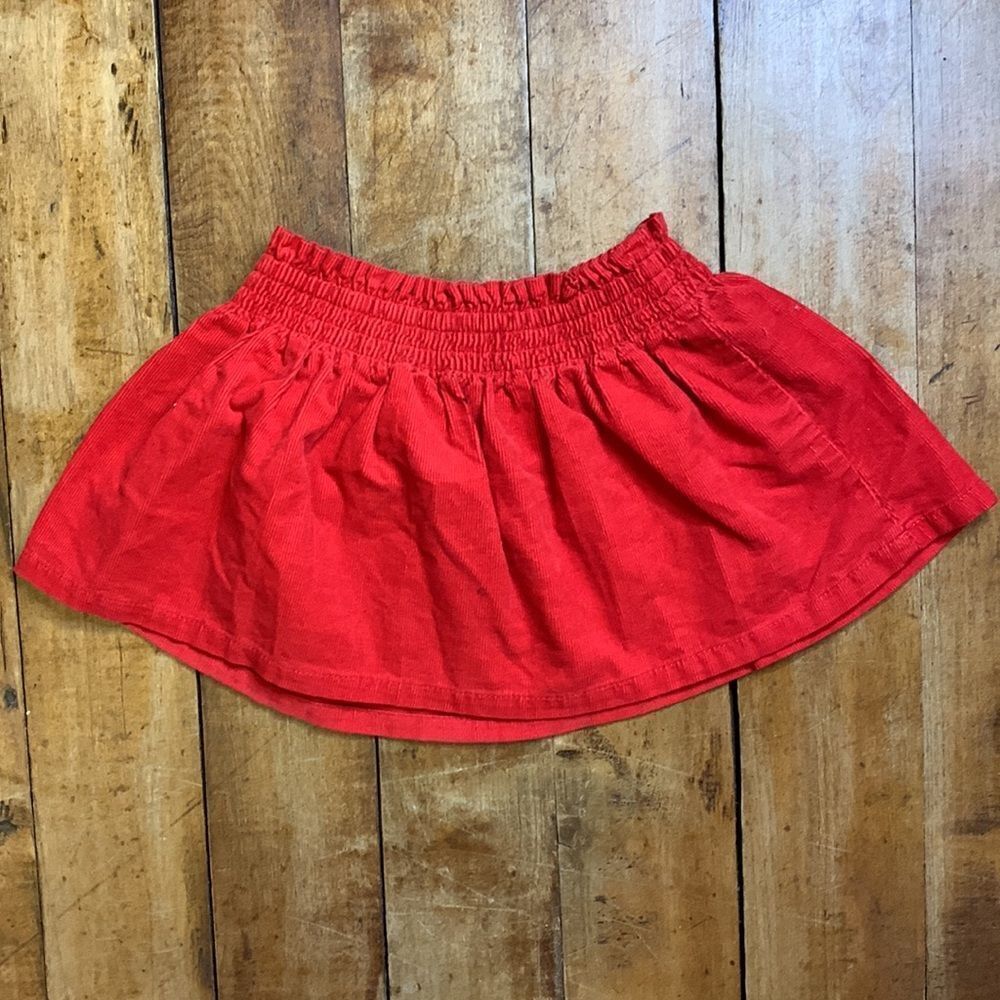 Gymboree skirt size 12 to 18 months red corduroy cotton spring - Picture 3 of 5